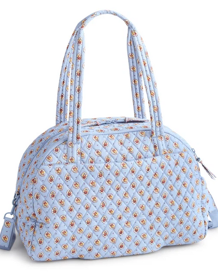 Vera Bradley Blue Leaf Weekender Travel Bag