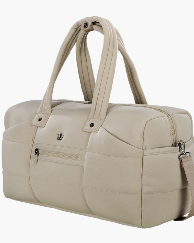 Oliver Thomas Cuddle Knit Weekender Duffle Taupe Heather Luggage in at Wrapsody