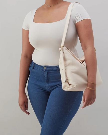 Hobo Emily Convertible Backpack in Cream Backpacks in at Wrapsody