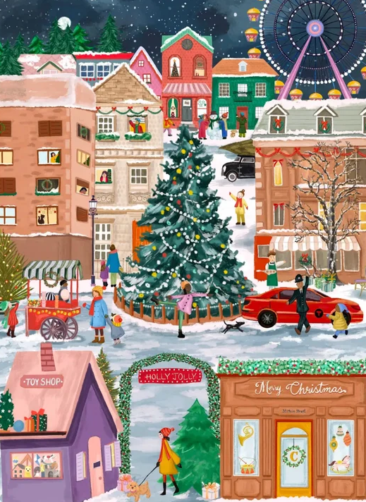 Tis The Season Holiday Puzzle 500 Pieces Fun & Games in at Wrapsody