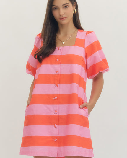 Bright and Bold Mini Dress Dresses in S at Wrapsody