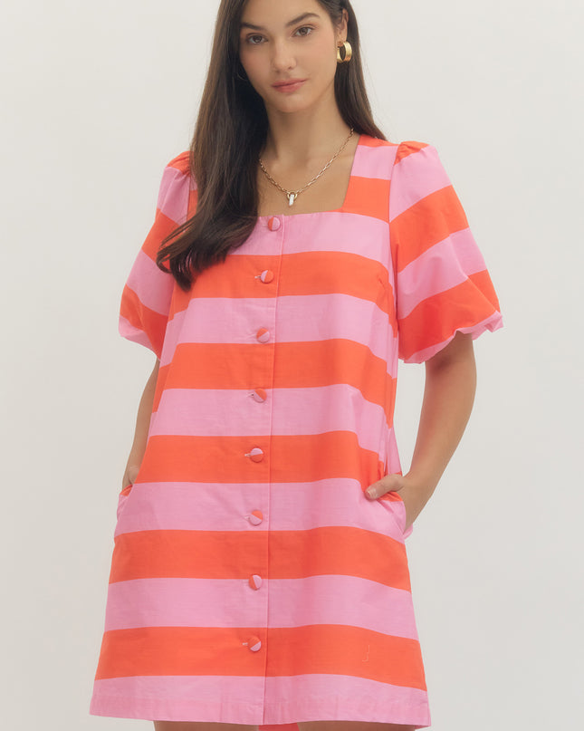 Bright and Bold Mini Dress Dresses in S at Wrapsody