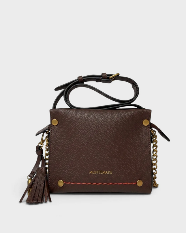 Vienna Mini Crossbody Brown Handbags in at Wrapsody