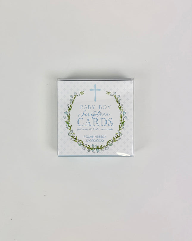 Baby Boy Blue Scripture Cards Baby in at Wrapsody
