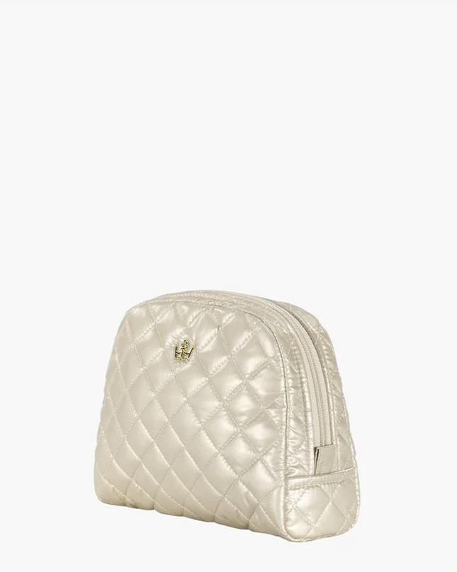 Oliver Thomas KST Cosmetic Medium Pearl Metallic Travel Accessories in at Wrapsody