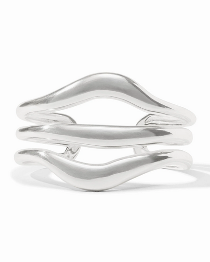 Julie Vos Wave Cuff in Silver Bracelets in at Wrapsody