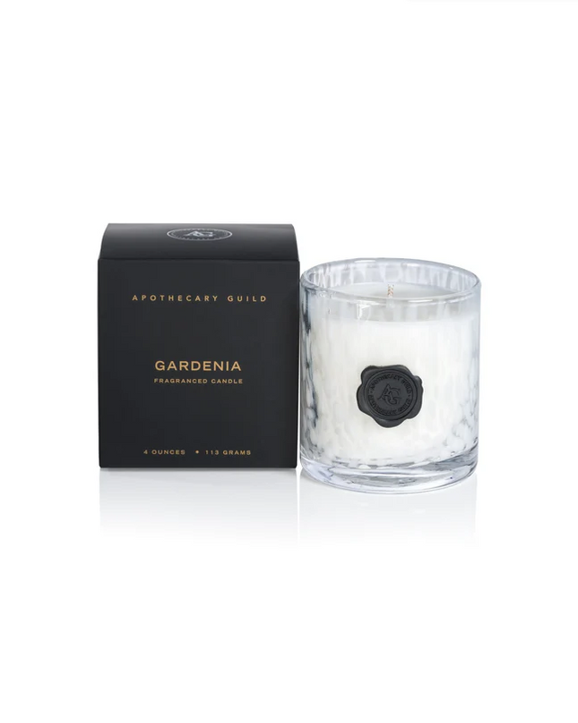 Opal Glass Gardenia Mini Box Candle Candles in at Wrapsody