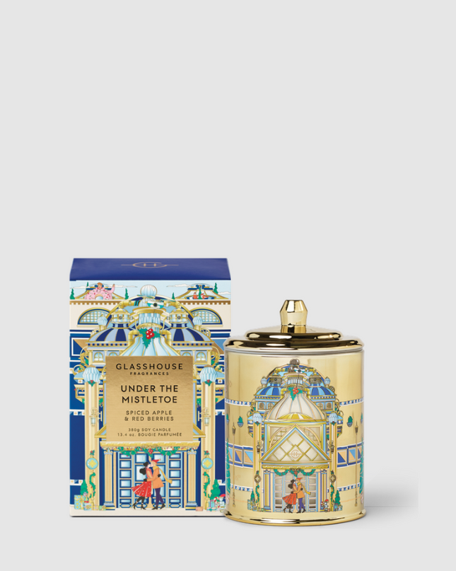 Glasshouse Candle 13.4oz Under The Mistletoe Candles in at Wrapsody