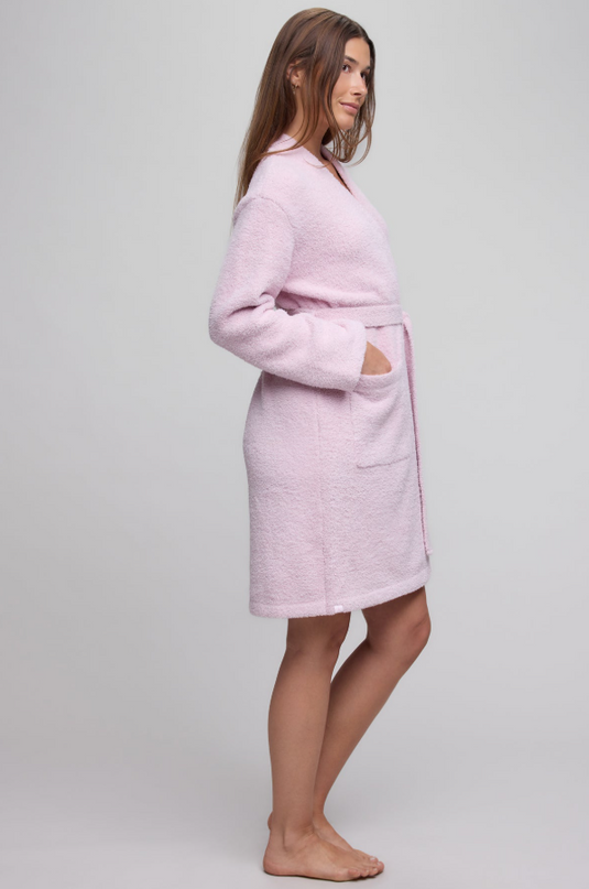 Barefoot Dreams CozyChic Solid Robe - Petal Loungewear in at Wrapsody