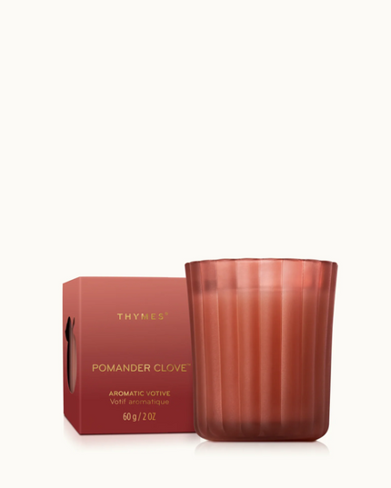 Thymes Boxed Votive 2oz Candle - Pomander Clove