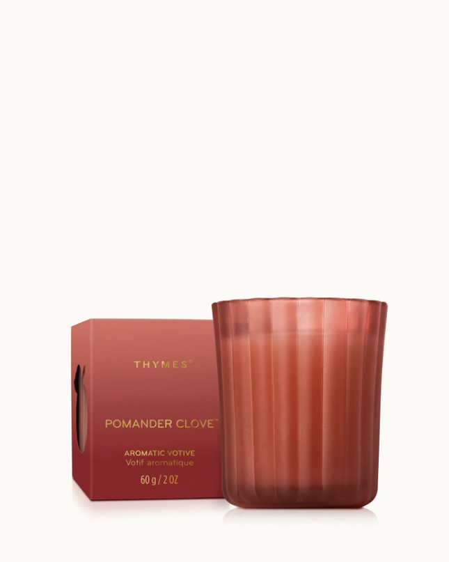 Thymes Boxed Votive 2oz Candle - Pomander Clove Candles in at Wrapsody