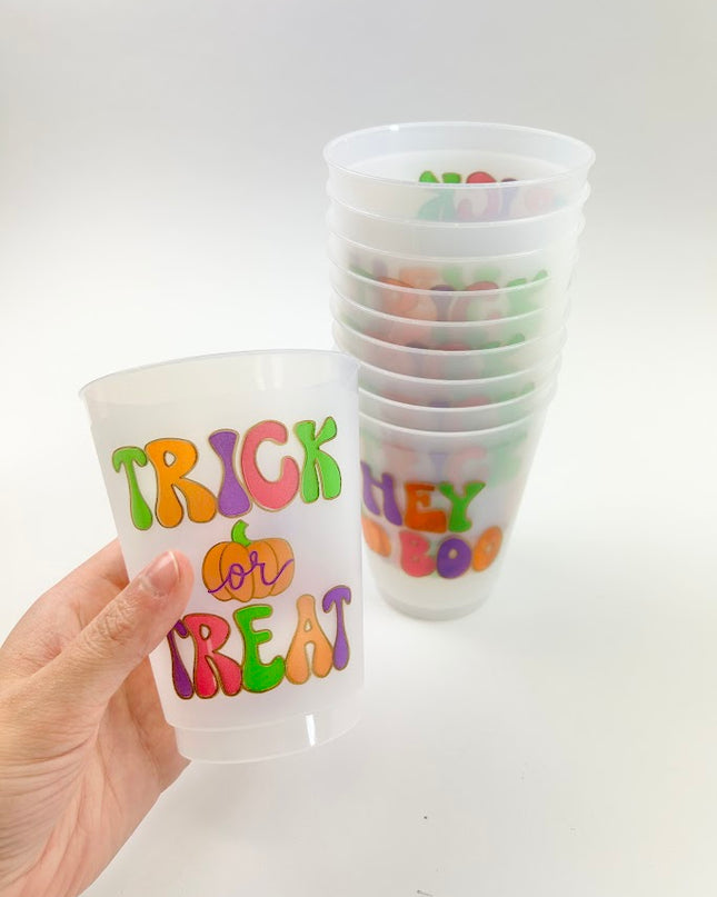 Halloween Hey Boo Cups Set of 10 Drinkware in  at Wrapsody