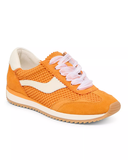 Woven Mesh Orange Sneakers Shoes in at Wrapsody