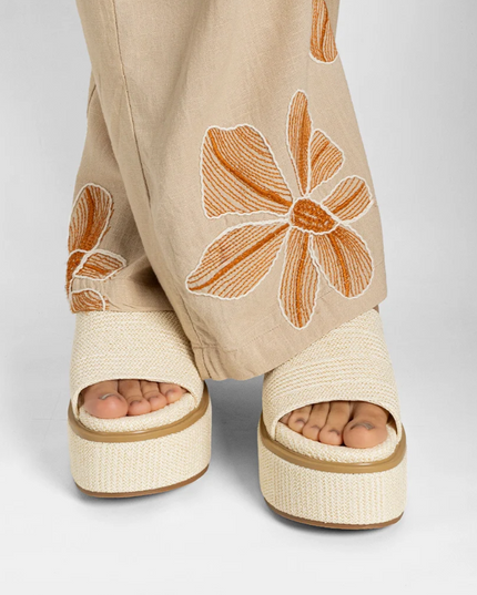 Lexie Bone Platform Sandals Shoes in at Wrapsody