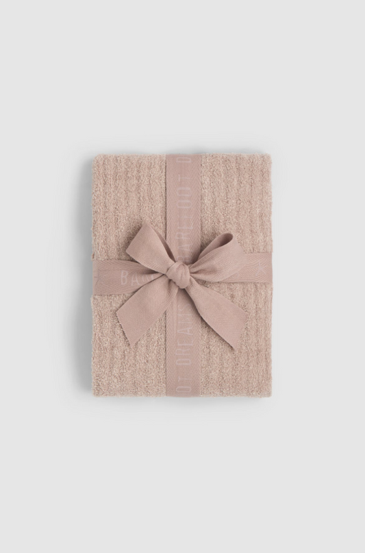 Barefoot Dreams CozyChic Ribbed Faded Rose Baby Blanket Blankets & Throws in at Wrapsody