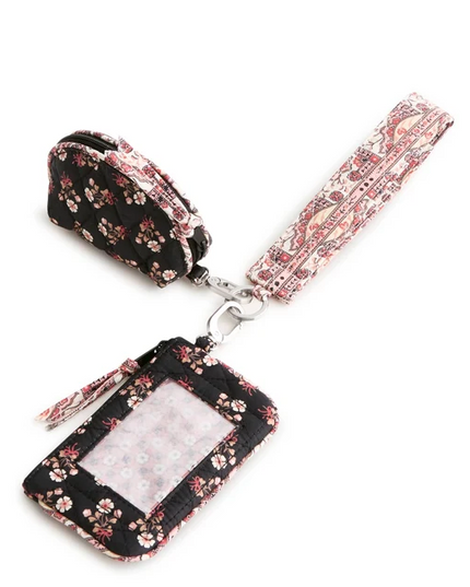 Vera Bradley Melissa Ditsy Dual Pouch Wide Wristlet