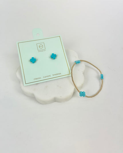Enewton Signature Cross Turquoise Stud/Bracelet Duo Earrings in at Wrapsody