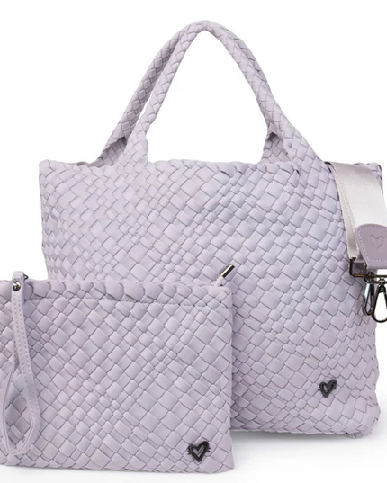 PreneLove London Large Woven - Lavender Totes in  at Wrapsody