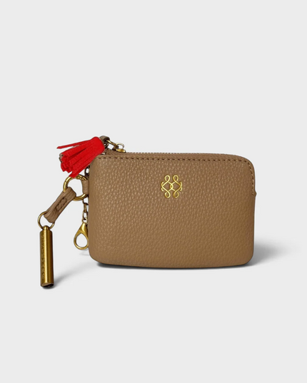RFID Card Wallet Keychain Latte