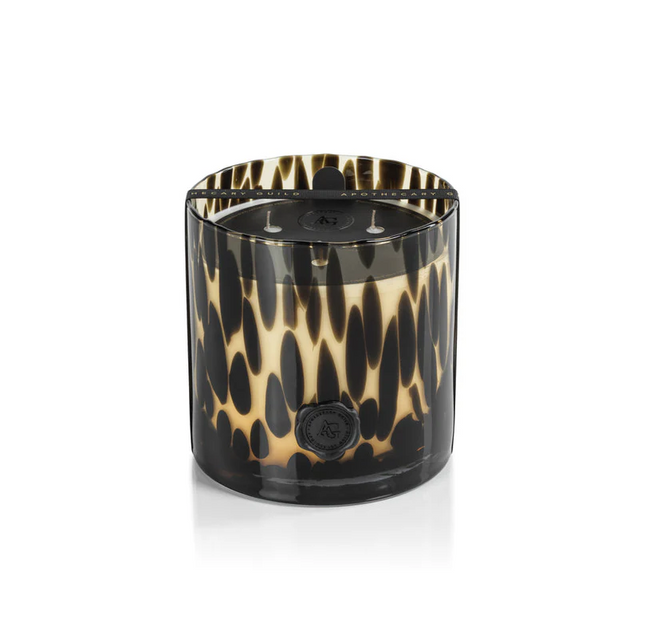 Opal Glass Cedar Leaf 3-Wick Candle Candles in at Wrapsody