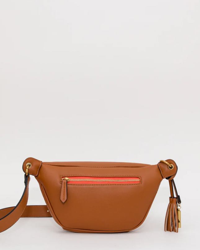 Roma Sling Cognac Handbags in at Wrapsody