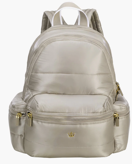 Oiver Thomas Mega Fluff Laptop Backpack Dark Grey Taupe Backpacks in at Wrapsody
