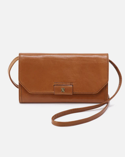 Hobo Romy Wallet Crossbody in Truffle Wallets in at Wrapsody