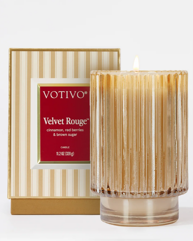 Votivo Holiday Candle 11.2oz Velvet Rouge Candles in at Wrapsody