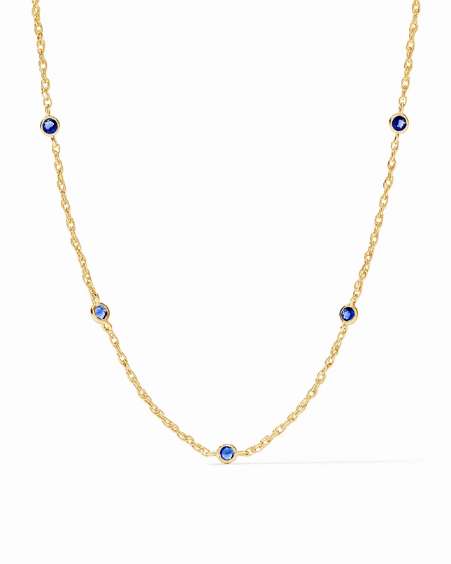 Julie Vos Celeste Delicate Sapphire Blue Necklace Necklaces in  at Wrapsody