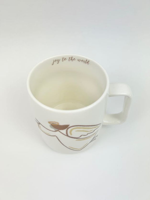 Joy Gold Mug Drinkware in  at Wrapsody