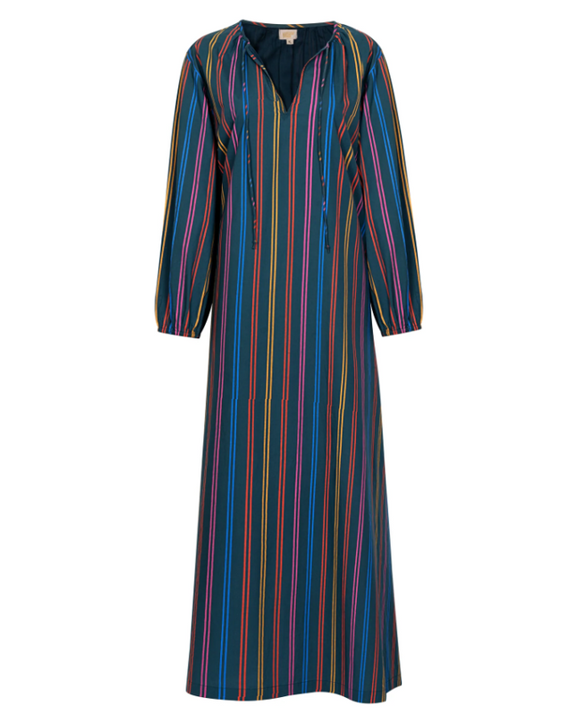 Sienna Puerto Stripe Dress Dresses in  at Wrapsody