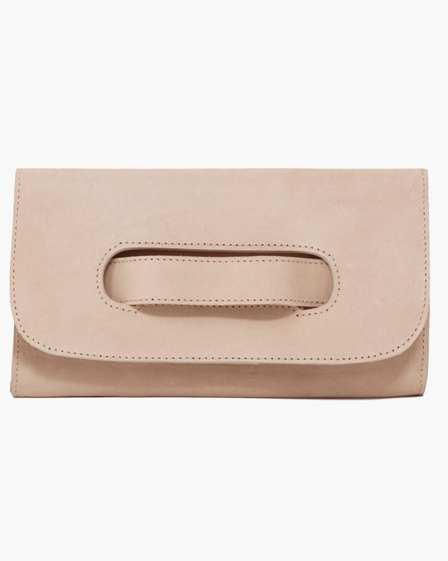 Able Mare Handle Clutch Handbags in Mauve at Wrapsody