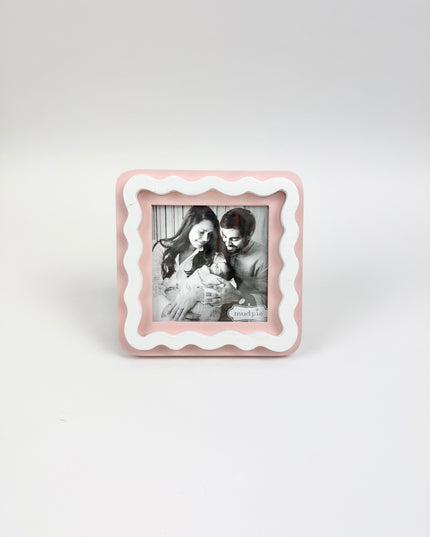 Wood Pink Square Frame Picture Frames in at Wrapsody