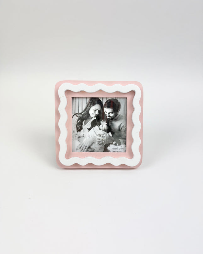 Wood Pink Square Frame Picture Frames in at Wrapsody