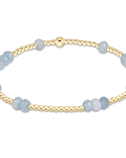 Enewton Hope Unwritten Gemstone 4mm Bracelet Aquamarine