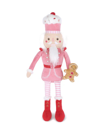 Mon Ami Gingerbread Nutcracker Pink Soft Toys in at Wrapsody