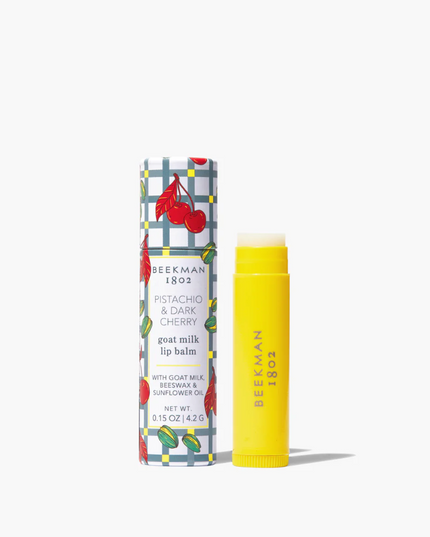 Beekman Lip Balm Pistachio Dark Cherry Bath & Body in at Wrapsody