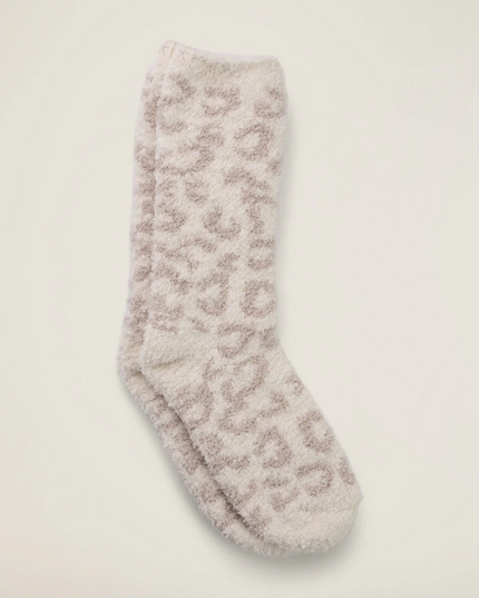 Barefoot Dreams Socks - In The Wild Loungewear in Cream/Stone at Wrapsody