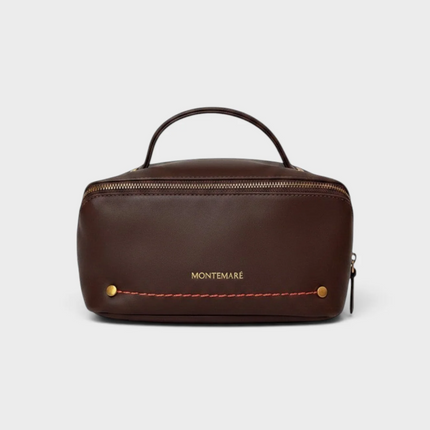 Roma Foldout Toiletry Case Brown Travel Accessories in at Wrapsody