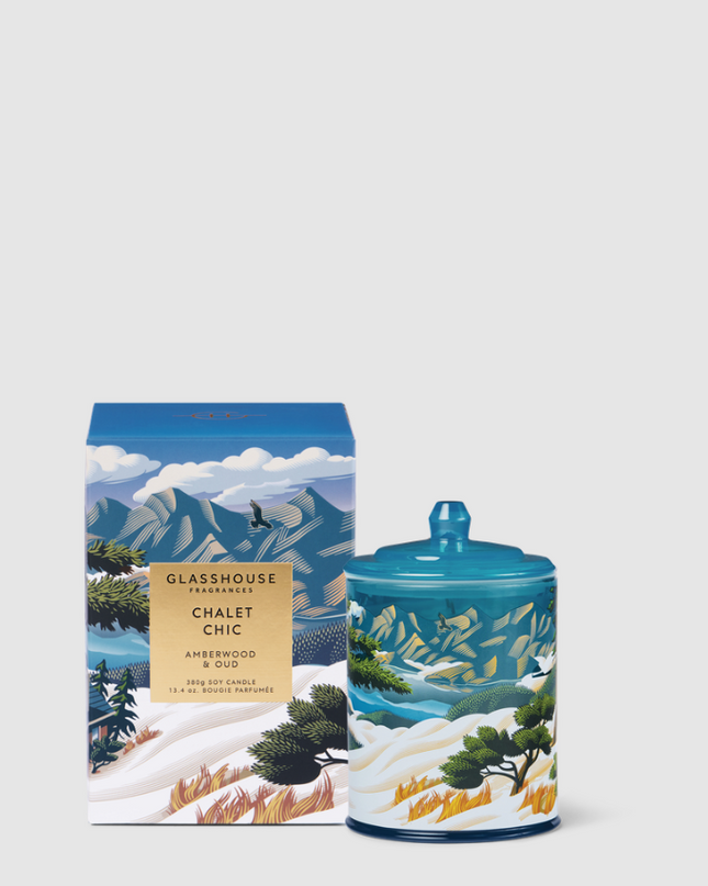 Glasshouse Candle 13.4oz Chalet Chic Candles in at Wrapsody