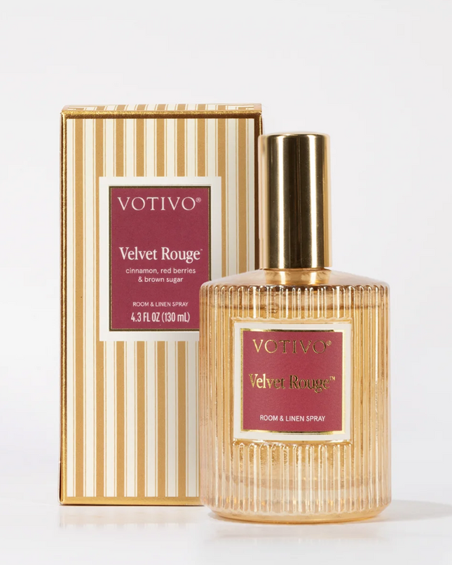 Votivo Holiday Room & Linen Spray Velvet Rouge Scents in at Wrapsody
