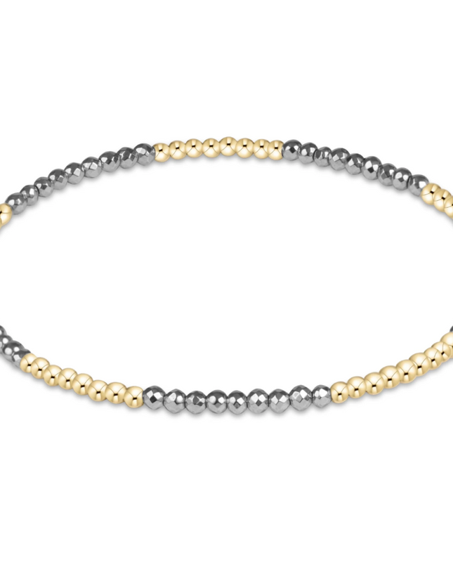 Enewton Blissful 2mm Bracelet Faceted Silver Hematite Bracelets in at Wrapsody