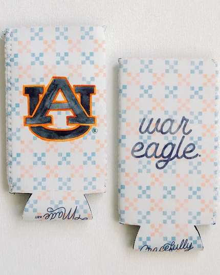 Auburn Skinny Can Koozie