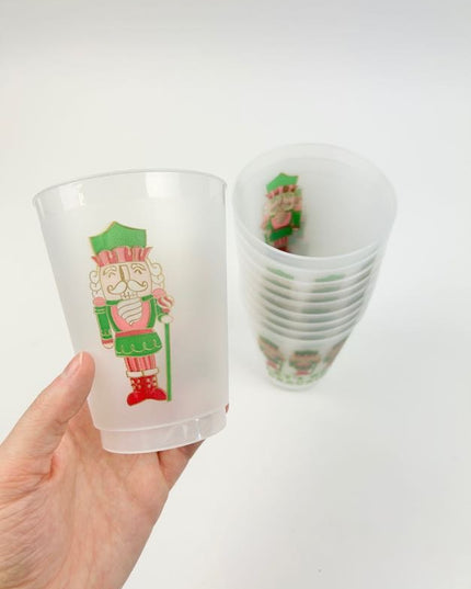 Holiday Nutcrackers Frost Flex Cups Set of 10 Drinkware in  at Wrapsody