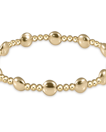 Extends Honesty Sincerity Gold 6mm Bracelet
