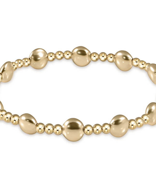 Extends Honesty Sincerity Gold 6mm Bracelet
