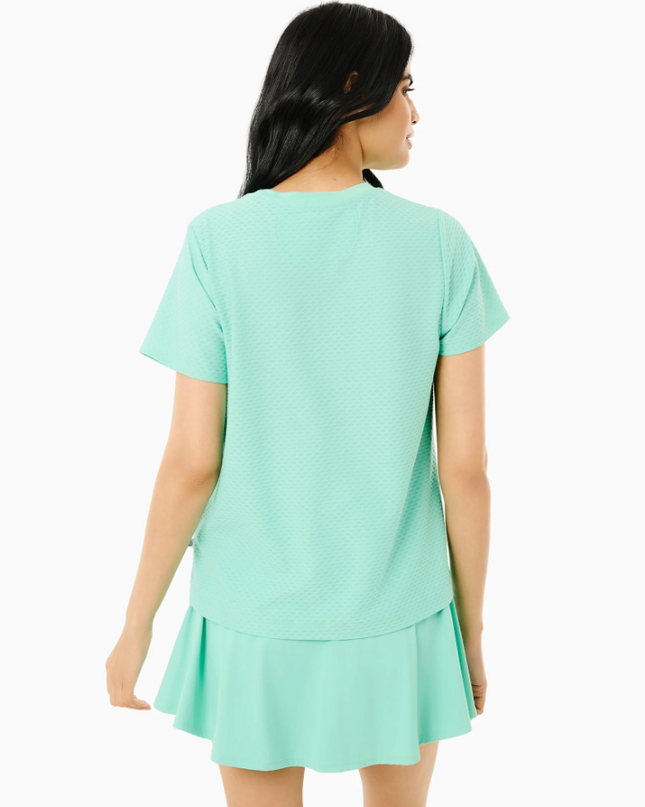 Walnut Short Sleeve Top Jelly Mint Activewear in at Wrapsody