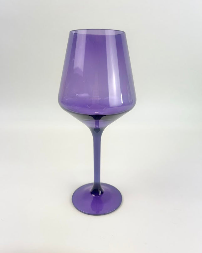 Shatterproof Stemmed Wineglass Purple Drinkware in  at Wrapsody