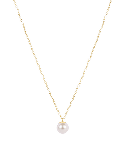 Enewton Gold Classic 8mm Pearl Charm 16" Necklace