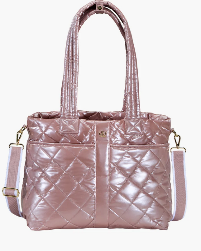 Oliver Thomas Wanderlust Tote Mauve Metallic Totes in at Wrapsody